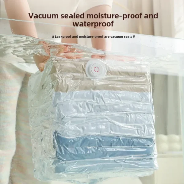 Thick Vacuum Compression Bag No Pumping Gas Three-Dimensional Pocket Buggy Bag Quilt Clothes Quilt Special Bag Extra Large - Image 2