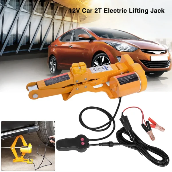 2 Ton 12V DC Automotive Car Automatic Electric Lifting Jack Garage and Emergency Equipment - Image 4