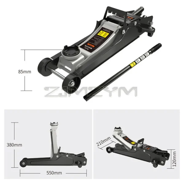 2.5 Tons Ultra-low Horizontal Jacks Auto car sedan SUV hydraulic floor lifting jack for wheel stand auto repairing tire tyre - Image 2