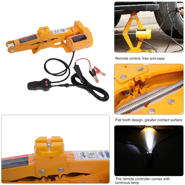 Auto Electric Jack 2 Ton 12V DC Automotive Car Automatic Electric Lifting Jack Garage and Emergency Equipment Lifting Jack - Image 4