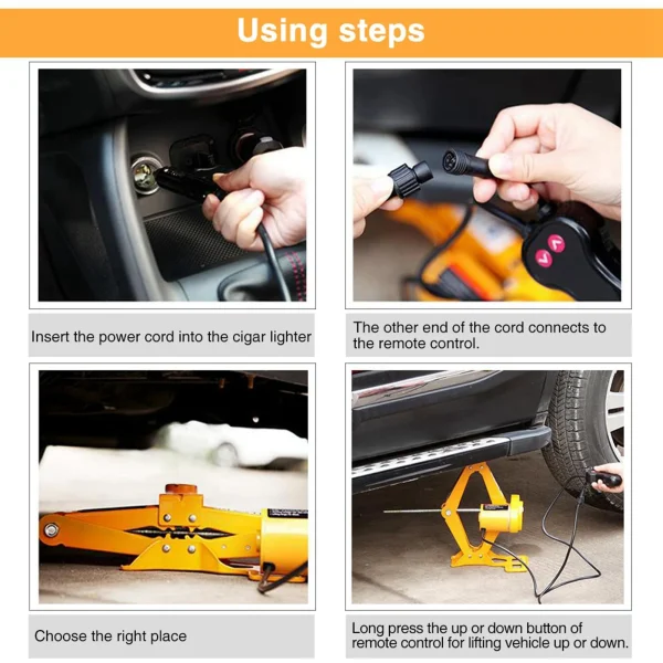 2 Ton 12V Automotive Car Automatic Electric Lifting Jack Garage and Emergency Equipment Auto Electric Jack Car Electric Jack - Image 4