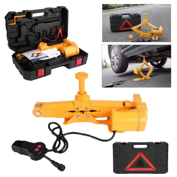 Auto Electric Jack 2 Ton 12V DC Automotive Car Automatic Electric Lifting Jack Garage and Emergency Equipment Lifting Jack