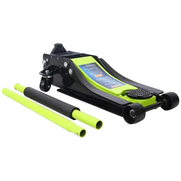 3.5 Ton Low Profile Heavy Duty Steel Racing Floor Car Jack with Dual Piston Quick Lift Pump Hydraulic Jack 4-21in