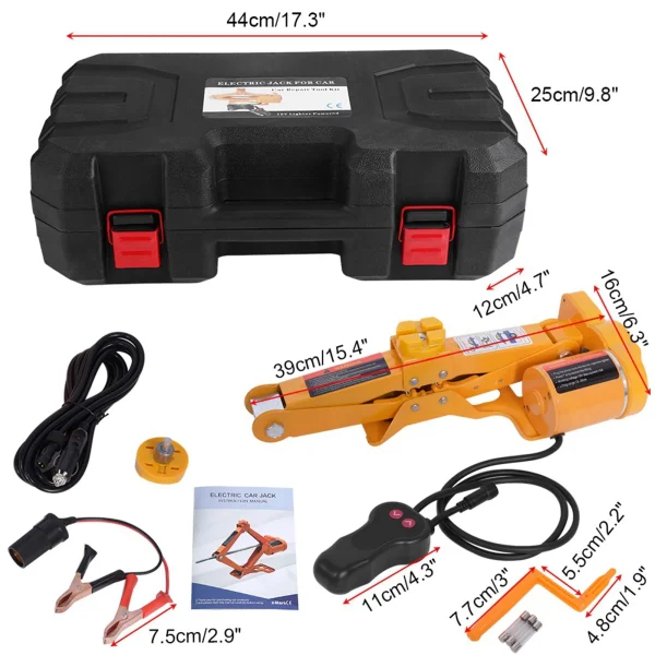 2 Ton 12V Automotive Car Automatic Electric Lifting Jack Garage and Emergency Equipment Auto Electric Jack Car Electric Jack - Image 5